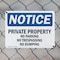 Signmission Private Property No Parking No Trespassing OSHA Notice Sign, Plastic, 10in W x 7in L, 2PK OS-2PACK-NS-P-710-L-17837 - alternate 7